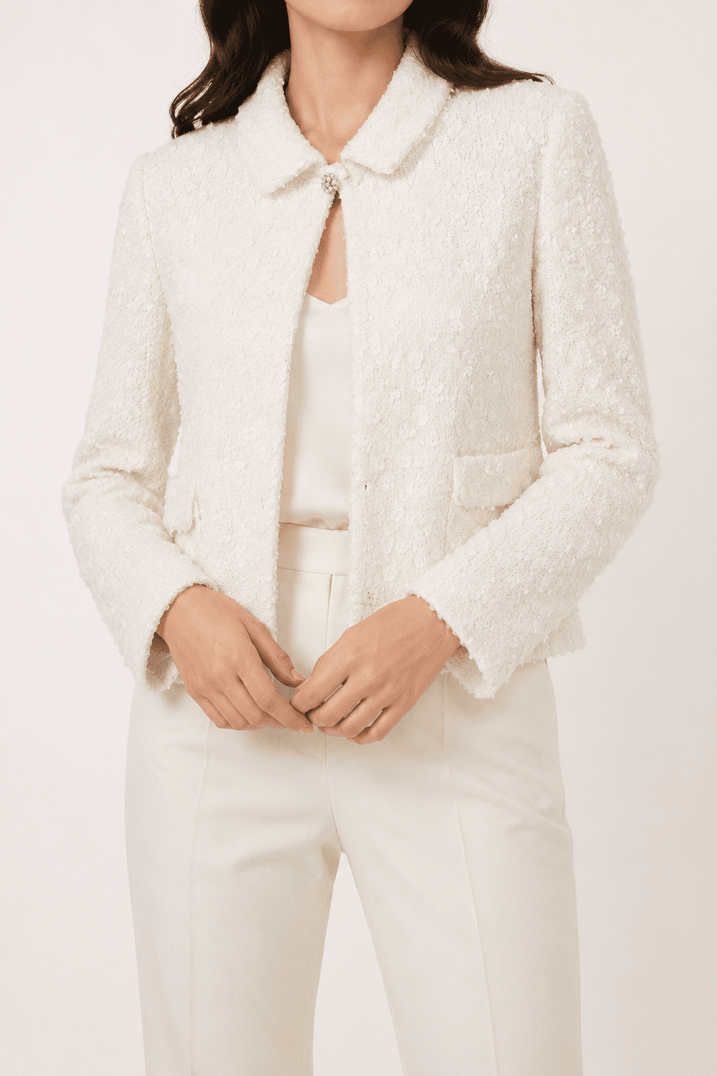 Textured Cropped Jacket — photo 1 of 3