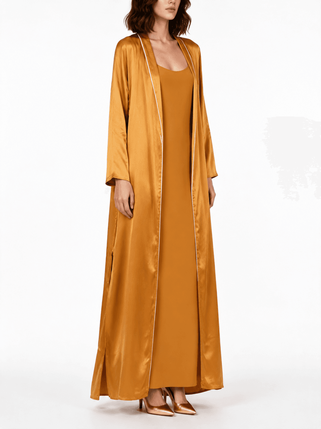 Satin Maxi Robe — photo 1 of 3
