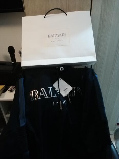 original balmain shirt and hoody
