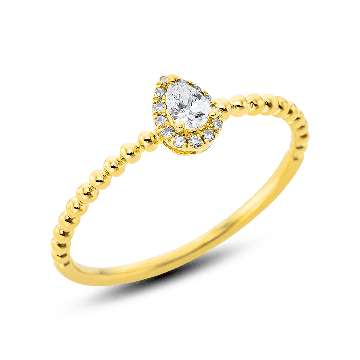 Diamonds Modern Ring Tropfen 0,14 ct. — photo 1 of 2
