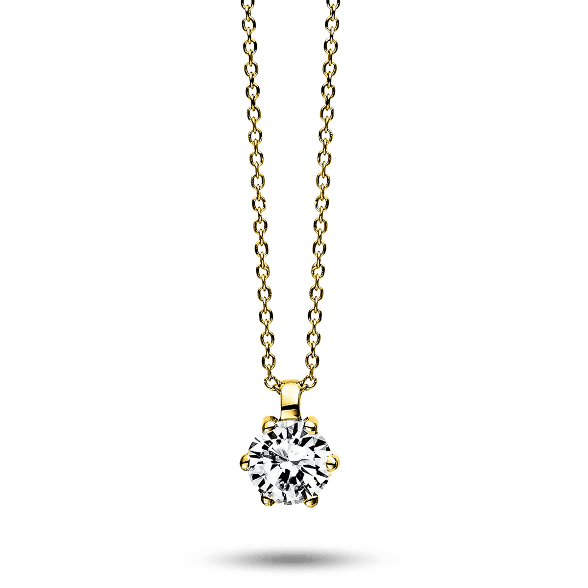 Diamonds Collier 6er Krappe 750 Gelbgold 0,25 ct. — photo 1 of 1