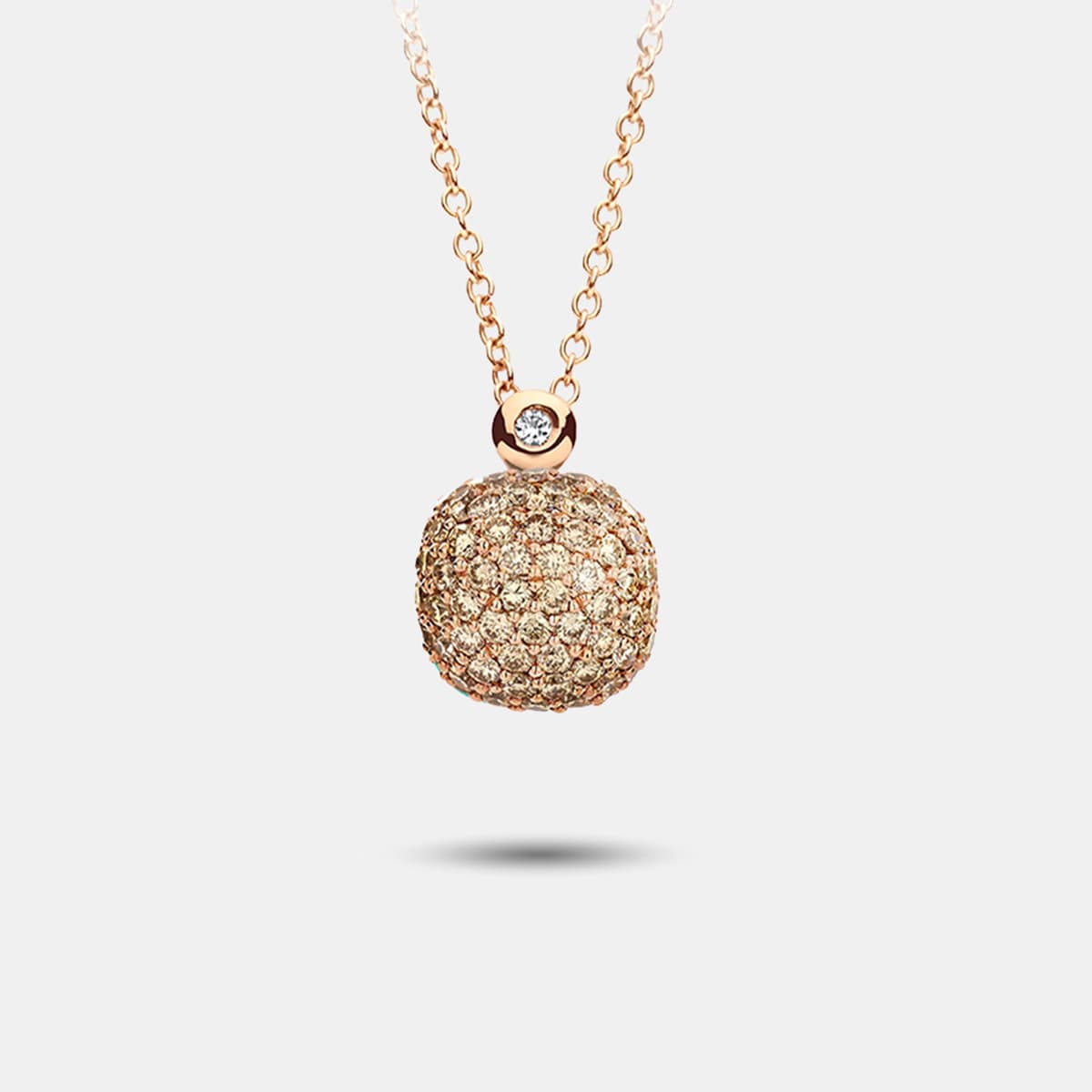 Bigli Mini Sweety Anhänger Klein mit braunen Diamanten — photo 1 of 2