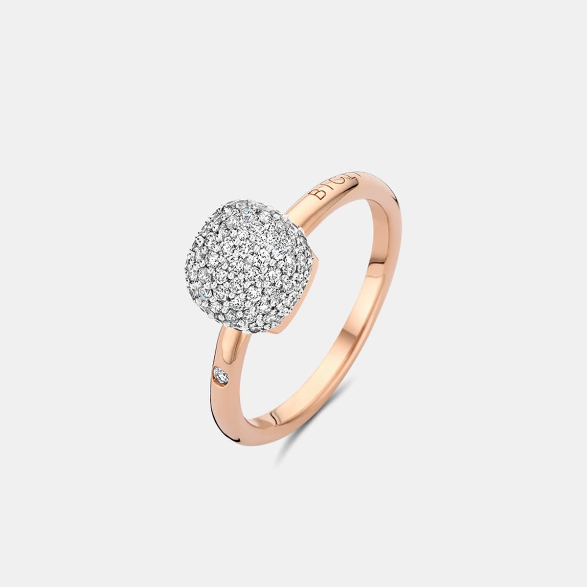 Bigli Mini Sweety Ring Klein mit weißen Diamanten — photo 1 of 3