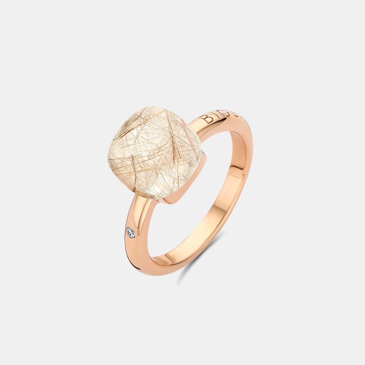 Bigli Mini Sweety Ring mit Rutilquarz und Perlmutt — photo 1 of 4