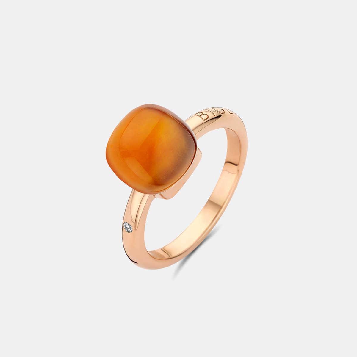 Bigli Mini Sweety Ring mit Madeira Citrin und Perlmutt — photo 1 of 4
