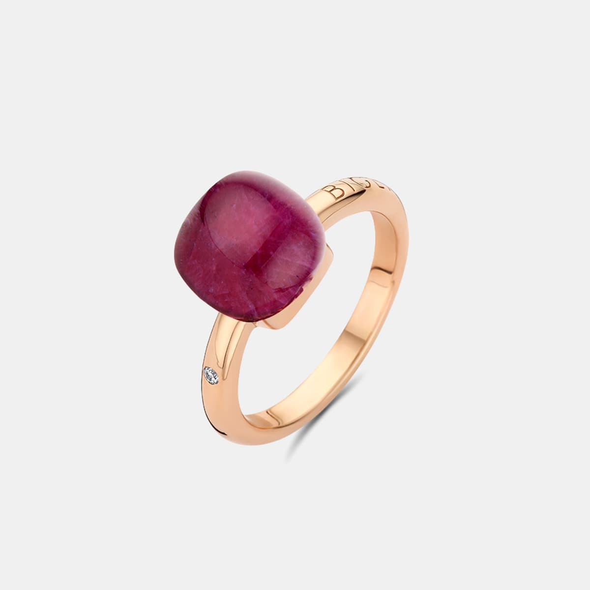 Bigli Mini Sweety Ring mit Amethyst und Rubin — photo 1 of 4