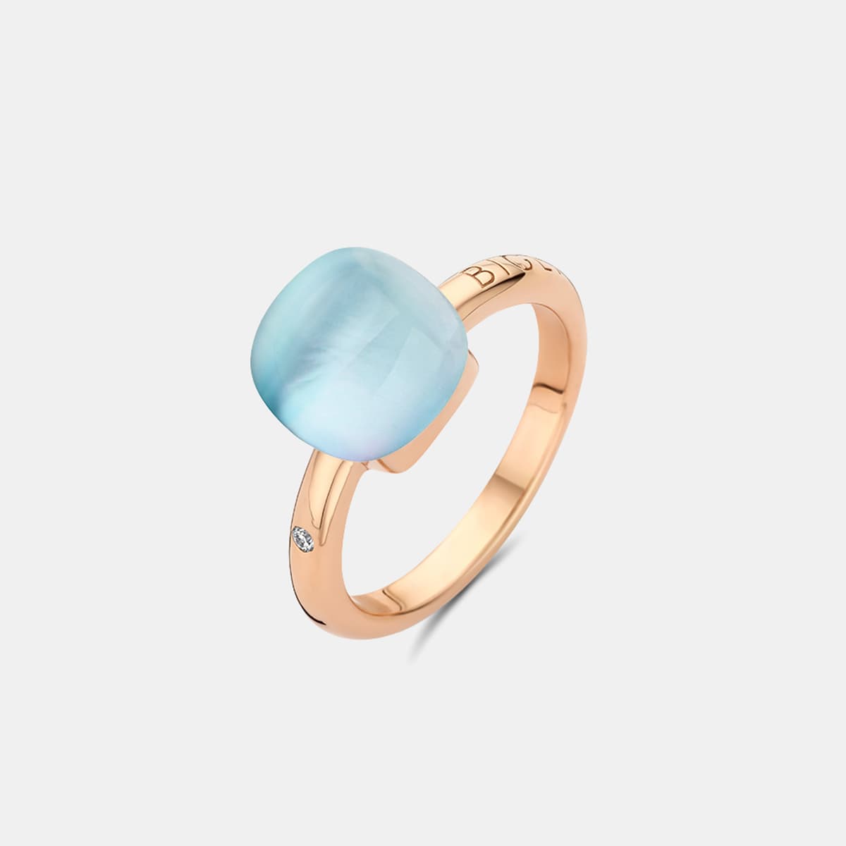 Bigli Mini Sweety Ring mit Türkis und Bergkristall — photo 1 of 4