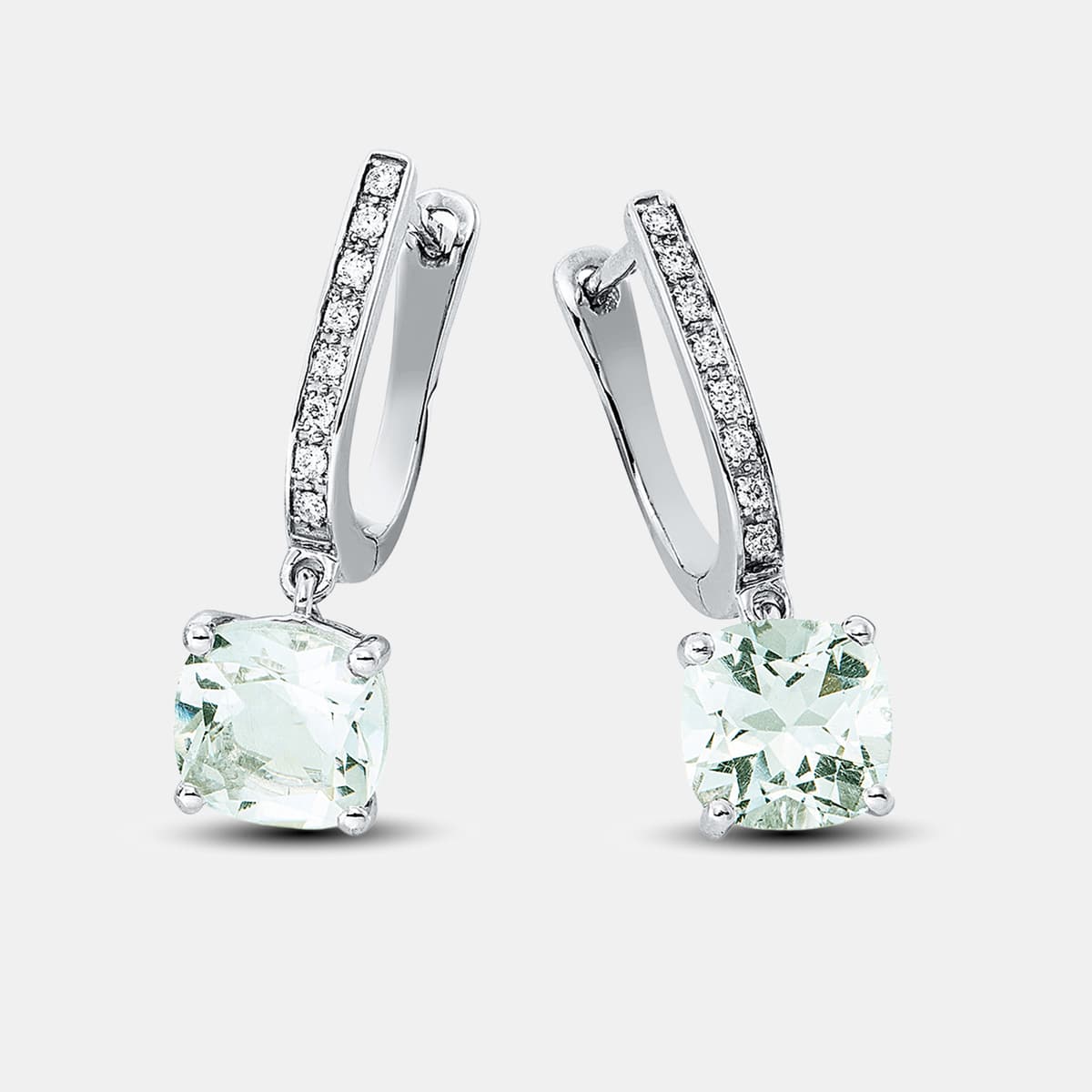 Diamonds Fashion Ohrringe mit Amethyst Grün — photo 1 of 1