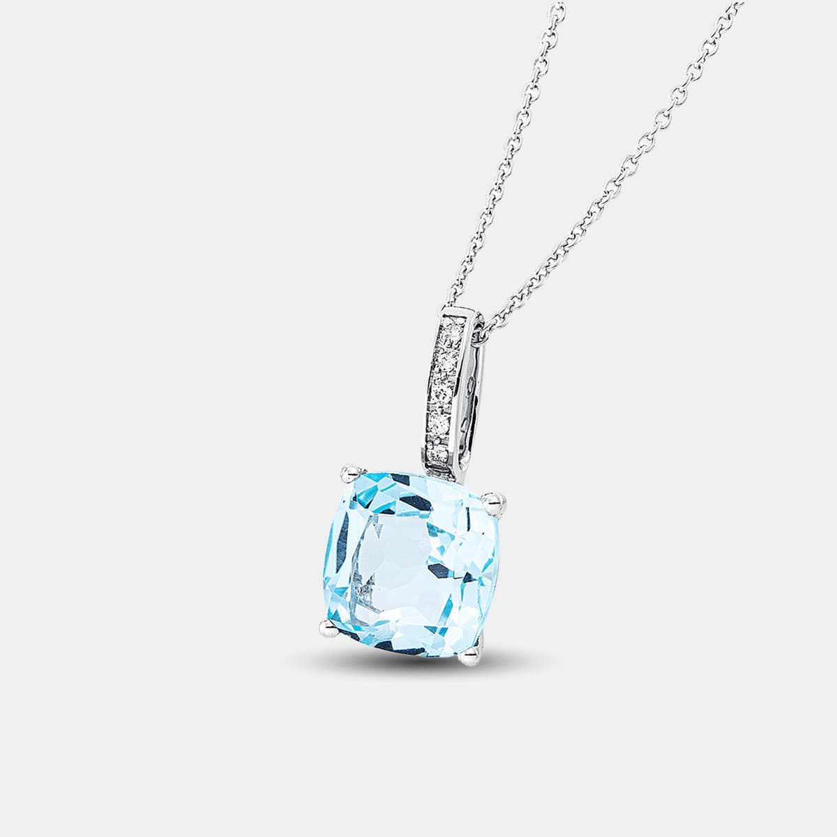 Diamonds Fashion Kette mit Anhänger mit Topas Sky Blue — photo 1 of 1