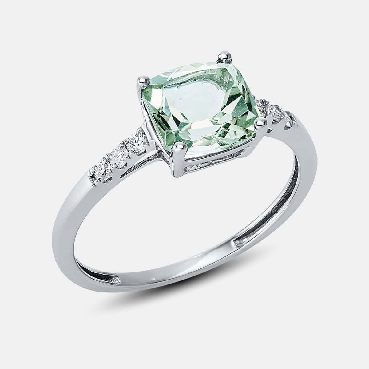 Diamonds Fashion Ring mit Amethyst Grün — photo 1 of 2