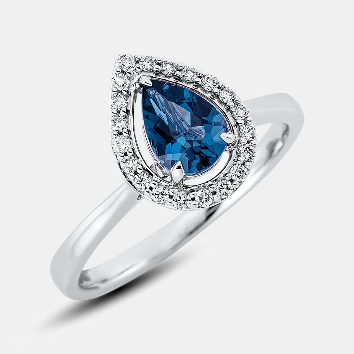 Diamonds Fashion Ring mit Topas London Blue — photo 1 of 1