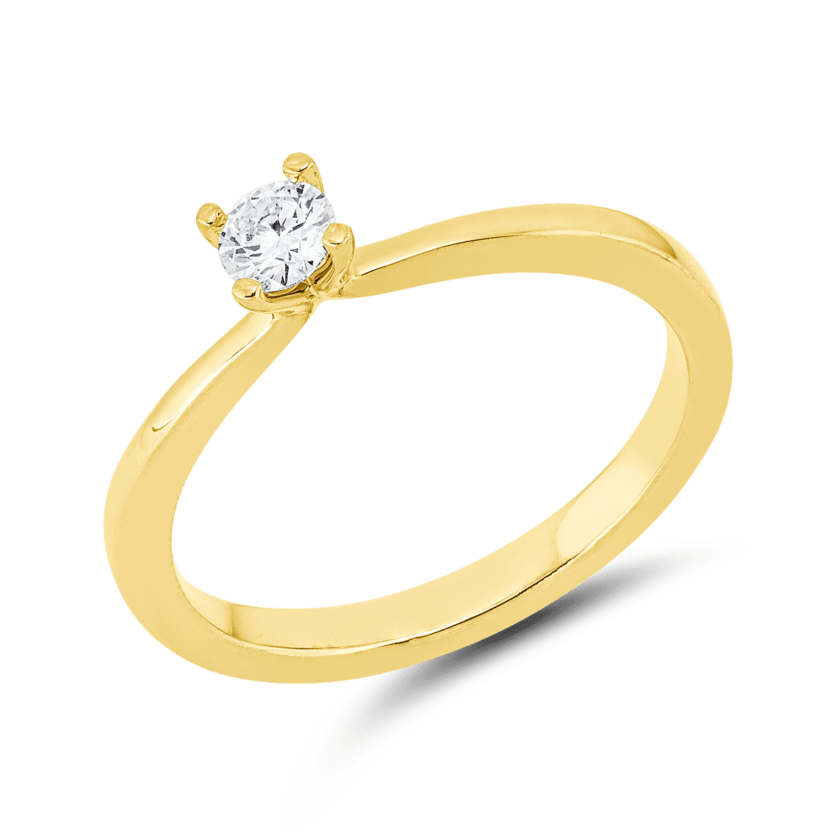 Diamonds Ring 4er Krappe 585 Gelbgold — photo 1 of 1
