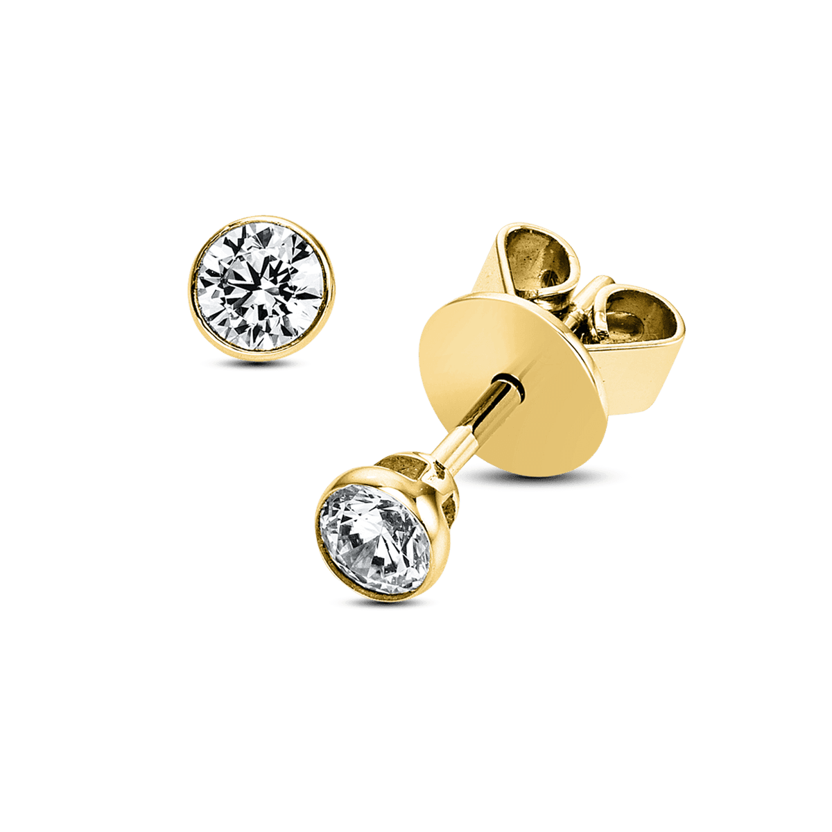 Diamonds Ohrstecker Gelbgold 0,3 ct. — photo 1 of 1