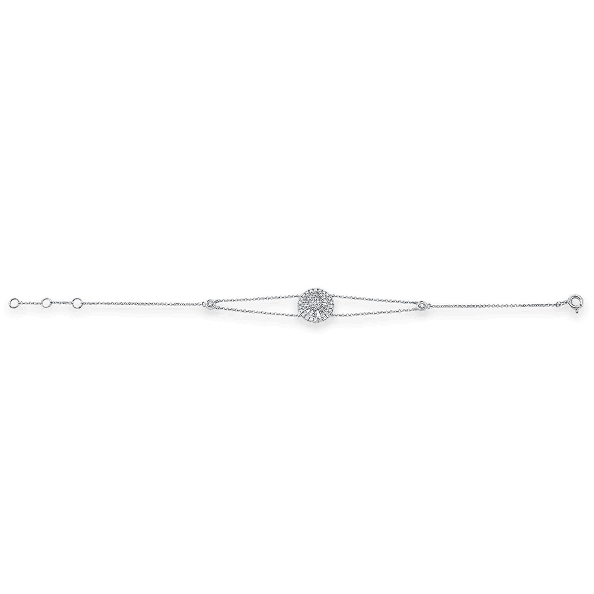 Diamonds Armband Weißgold 52 Diamanten 0,64 ct. — photo 1 of 1