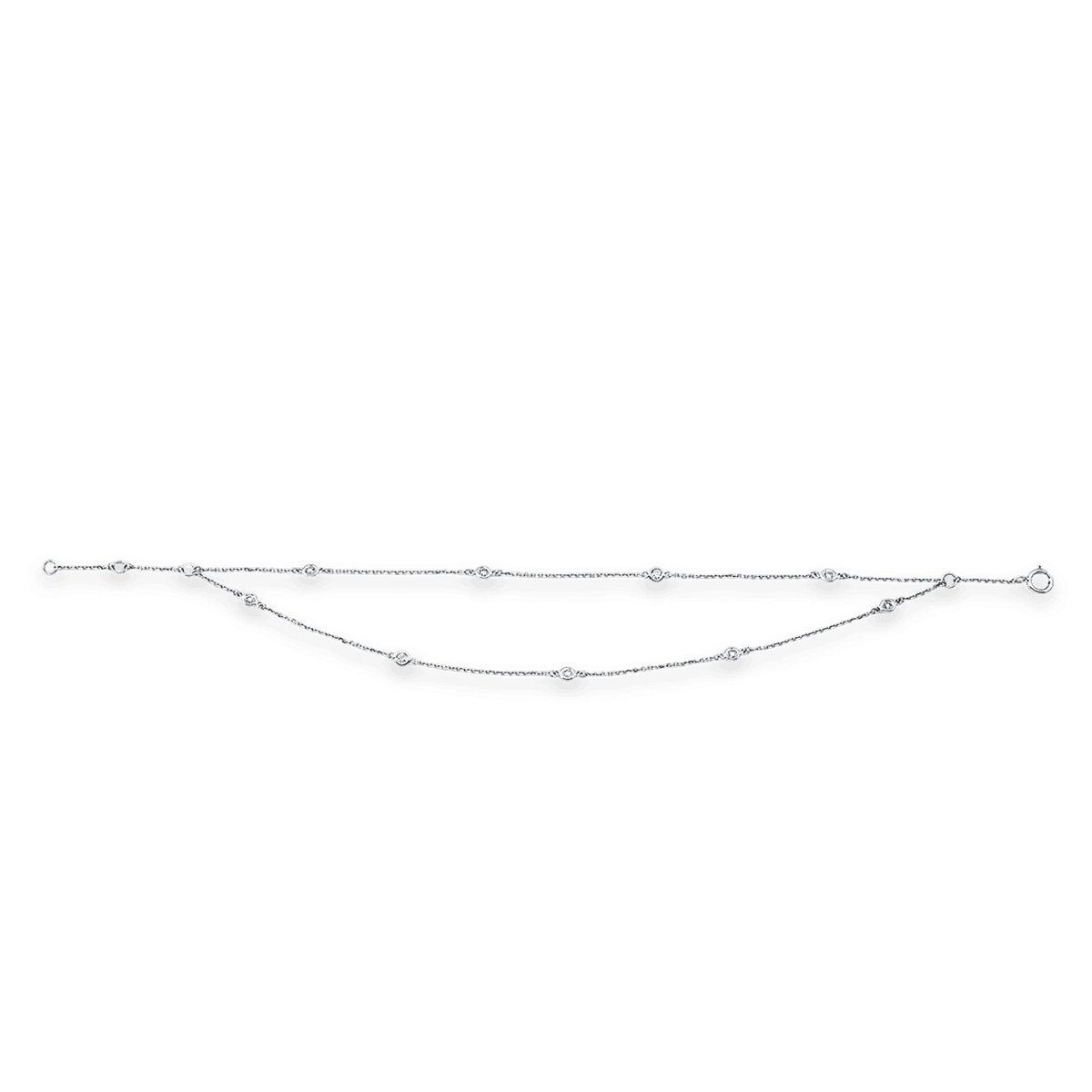 Diamonds Armband Weißgold 9 Brillanten 0,19 ct. — photo 1 of 1