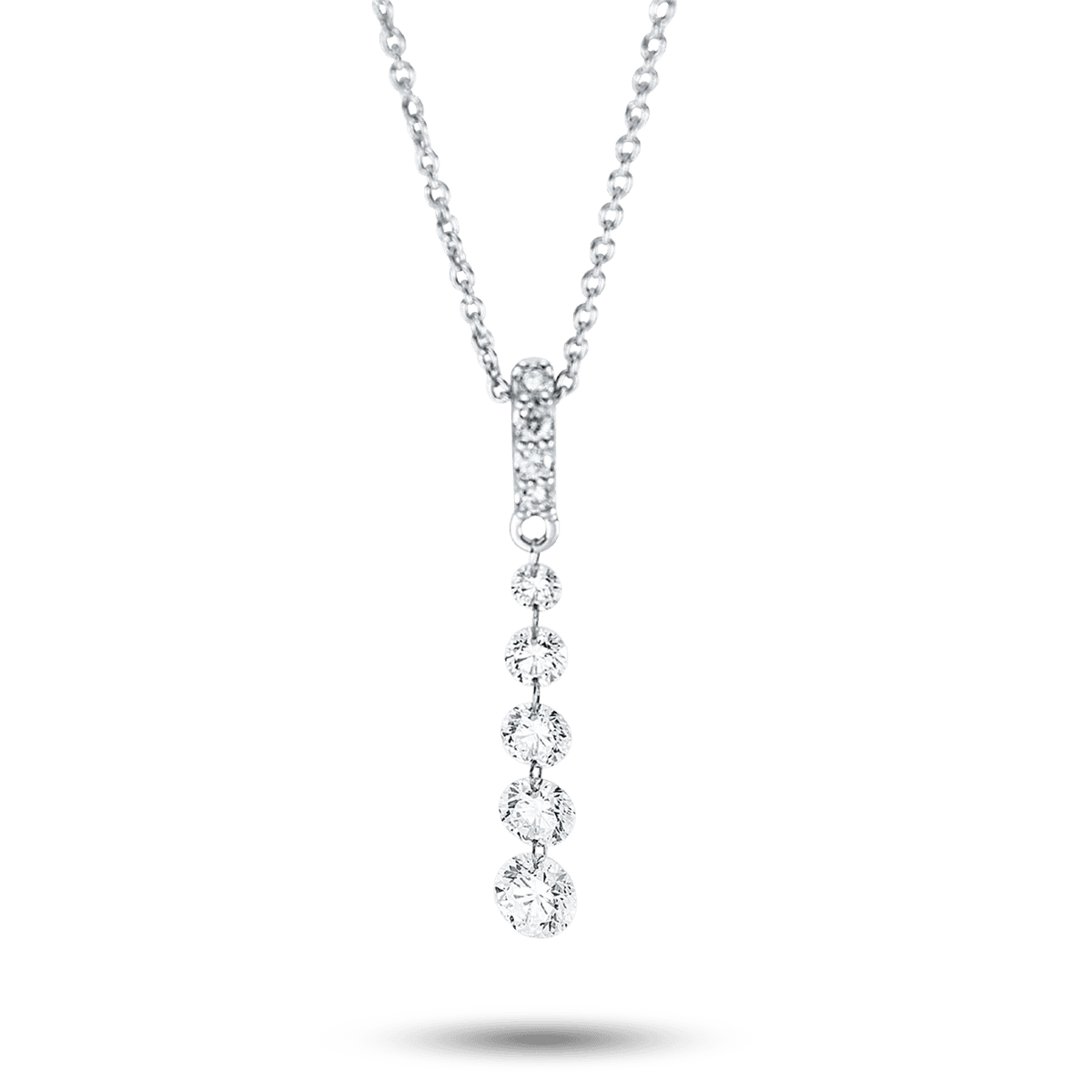 Diamonds Collier Weißgold 9 Brillanten 0,6 ct. — photo 1 of 1