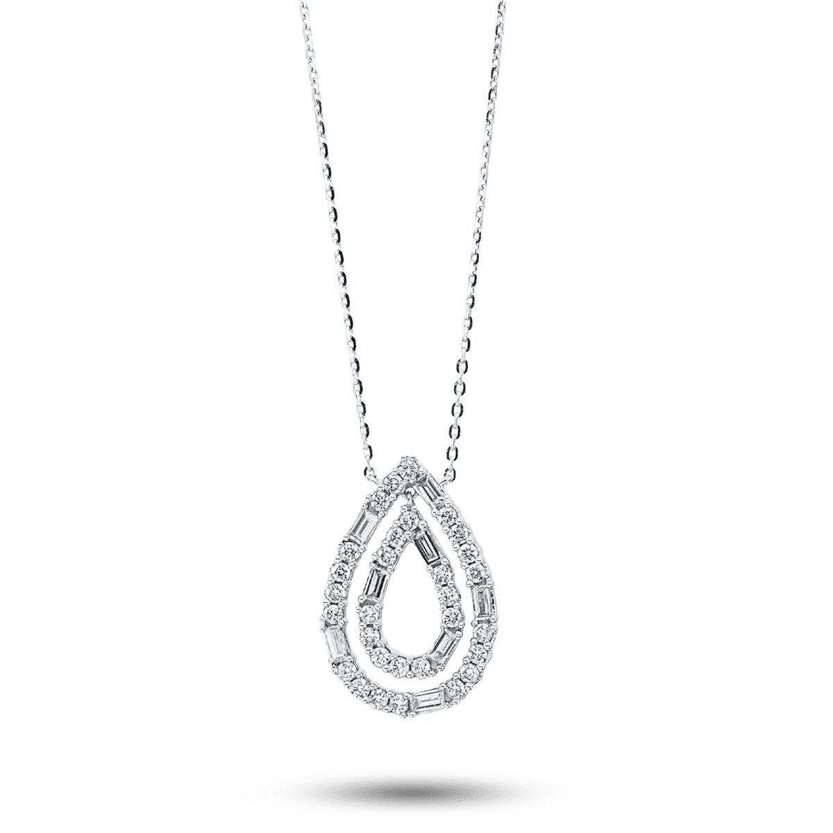Diamonds Collier Weißgold 38 Diamanten 0,5 ct. — photo 1 of 1