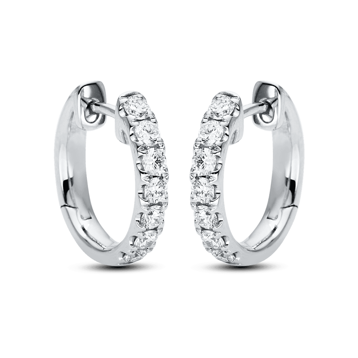 Diamonds Creolen 18kt WG 0,56 ct. 14 Brillanten — photo 1 of 1