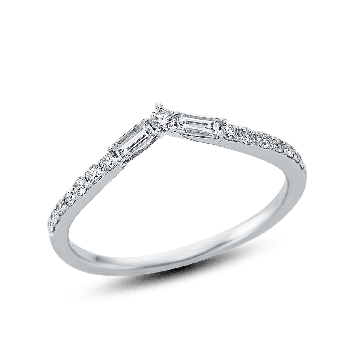 Diamonds Ring 750 Weißgold 17 Diamanten 0,28 ct. — photo 1 of 1
