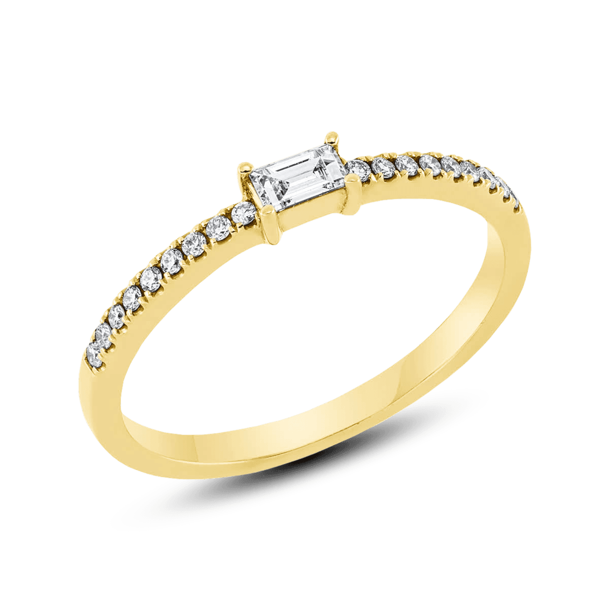 Diamonds Solitaire Ring Baguette 0,20 ct. — photo 1 of 2