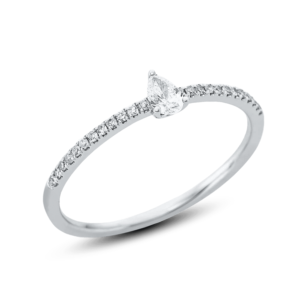 Diamonds Solitaire Ring Tropfen 0,19 ct. — photo 1 of 2