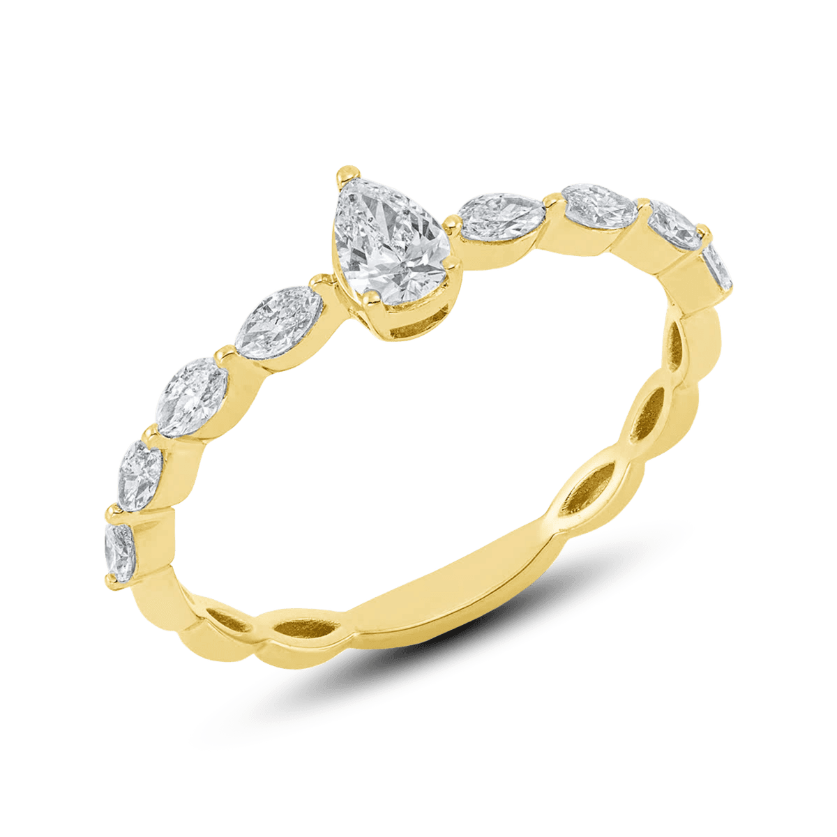 Diamonds Modern Ring Gelbgold Tropfen 0,50 ct. — photo 1 of 2