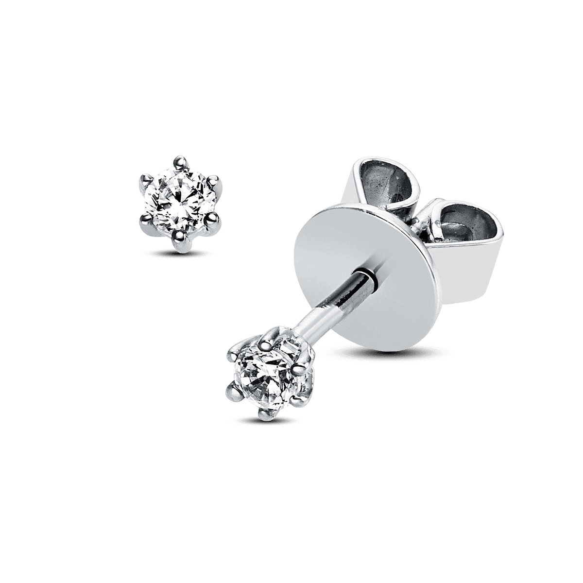Diamonds Solitär Ohrstecker 6er-Krappe — photo 1 of 1